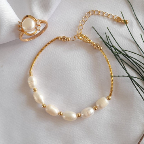 GELANG + CINCIN MUTIARA 