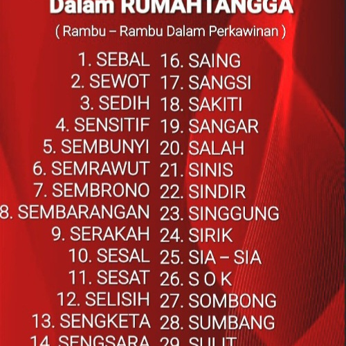 RAMBU RAMBU PERKAWINAN